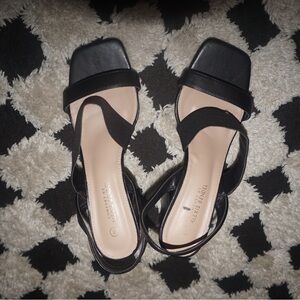 Black Heels With Strap